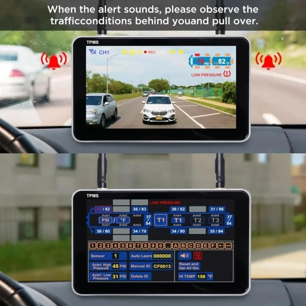Система контроля давления в шинах Byte Tango BT7 TPMS с 4 датчиками и беспроводной камерой заднего вида 1080P со встроенным монитором для RV
Система контроля давления в шинах Byte Tango BT7 TPMS с 4 датчиками и беспроводной камерой заднего вида 1080P со встроенным монитором для RV