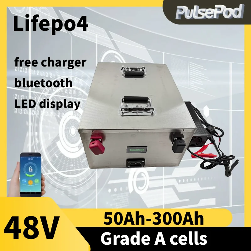 PulsePod Lifepo4 48 В 60 В 100 Ач 150 Ач 200 Ач 300 Ач аккумулятор с BMS 16S 20S для гибридного инвертора солнечной системы 5 кВт 6 кВт
PulsePod Lifepo4 48 В 60 В 100 Ач 150 Ач 200 Ач 300 Ач аккумулятор с BMS 16S 20S для гибридного инвертора солнечной системы 5 кВт 6 кВт
