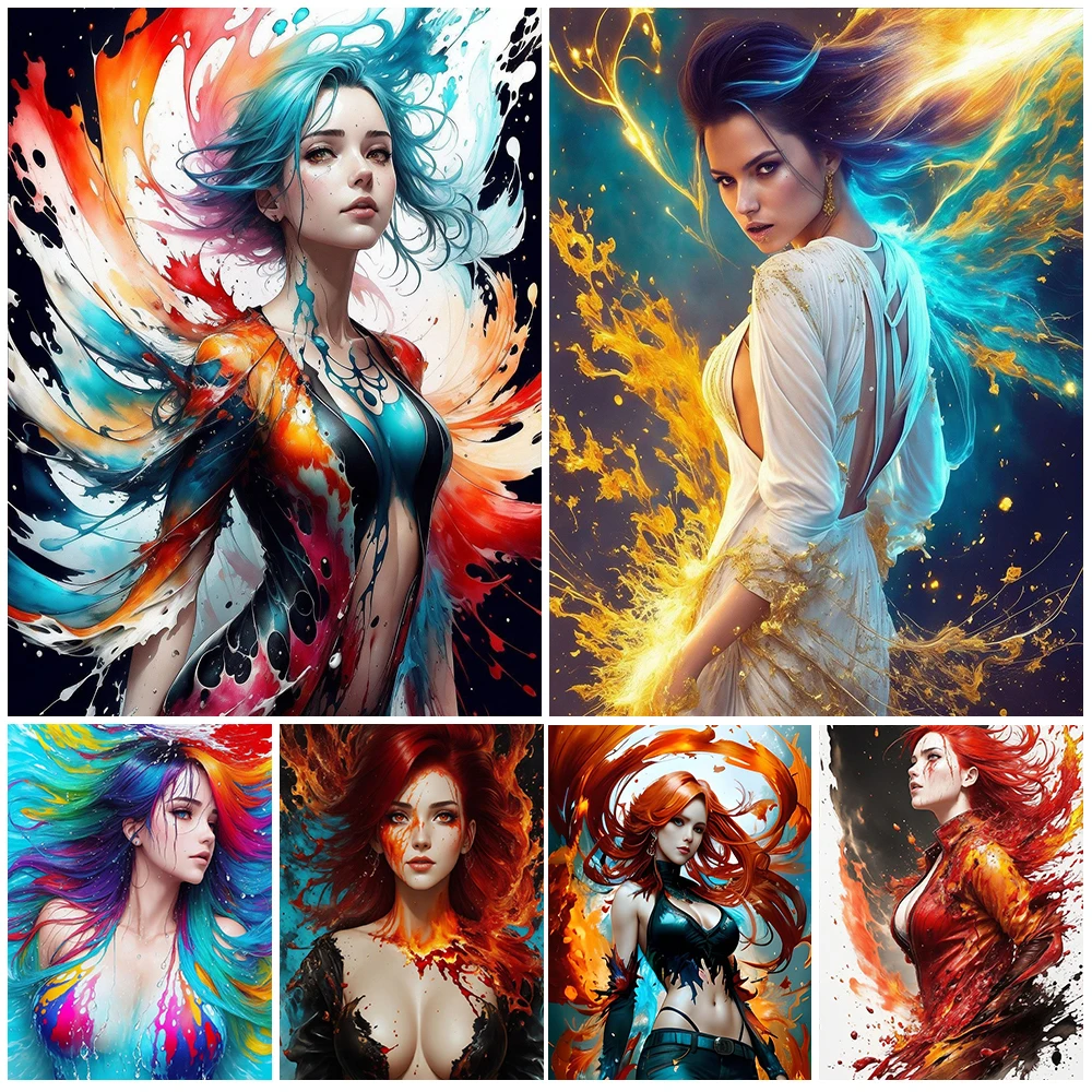 Sexy Woman Splash-ink Illustration Painting Posters Wall Art Canvas Painting Home Decor Wall Pictures For Living Room Unframed
Sexy Woman Splash-ink Illustration Painting Posters Wall Art Canvas Painting Home Decor Wall Pictures For Living Room Unframed