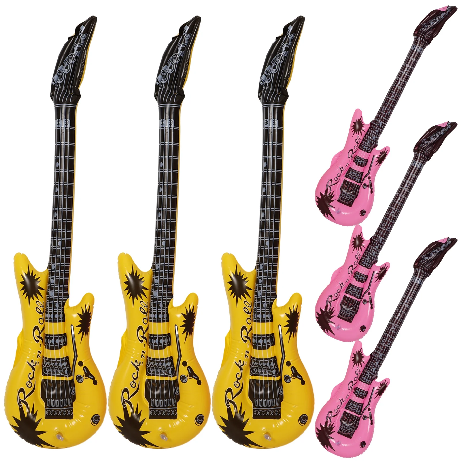 6pcs Inflatable Guitar Foil Balloon Rock Instrument Inflatable Guitars For Wedding Birthday 80s 90s Party Inflatable
6pcs Inflatable Guitar Foil Balloon Rock Instrument Inflatable Guitars For Wedding Birthday 80s 90s Party Inflatable