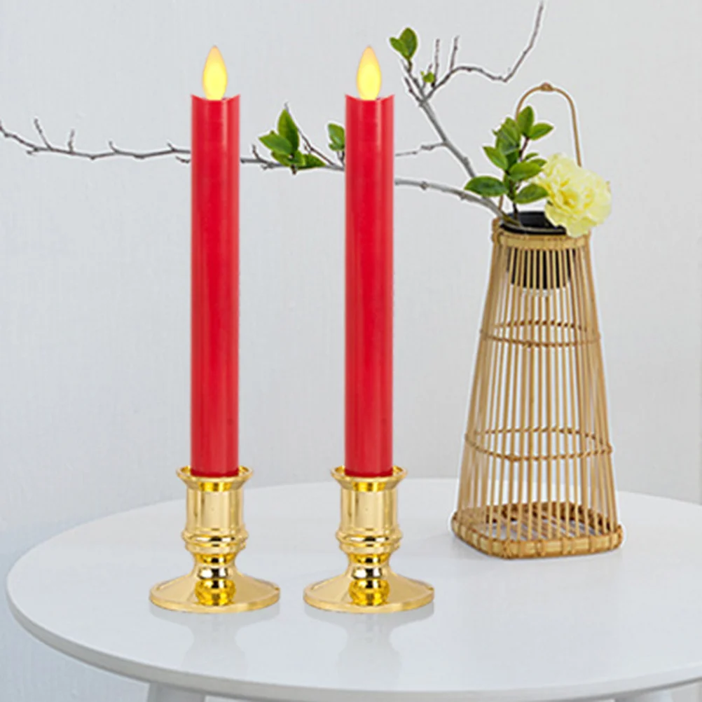 2Pcs Remote Control Flameless Flickering LED Timer Taper Candles Removable Holder Suction Cups Home Wedding Decoration
2Pcs Remote Control Flameless Flickering LED Timer Taper Candles Removable Holder Suction Cups Home Wedding Decoration