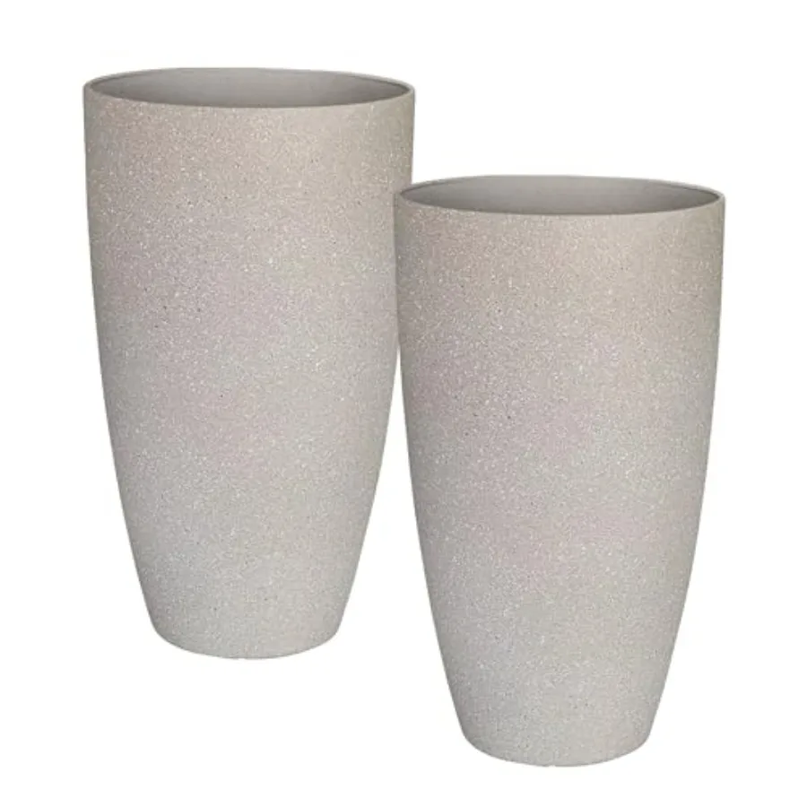 Plant Pots 2 Pack - Modern Indoor/Outdoor Planters for Home Decor - Weather-Resistant Large Flower Pots - Lightweight 22 Inch T
Plant Pots 2 Pack - Modern Indoor/Outdoor Planters for Home Decor - Weather-Resistant Large Flower Pots - Lightweight 22 Inch T