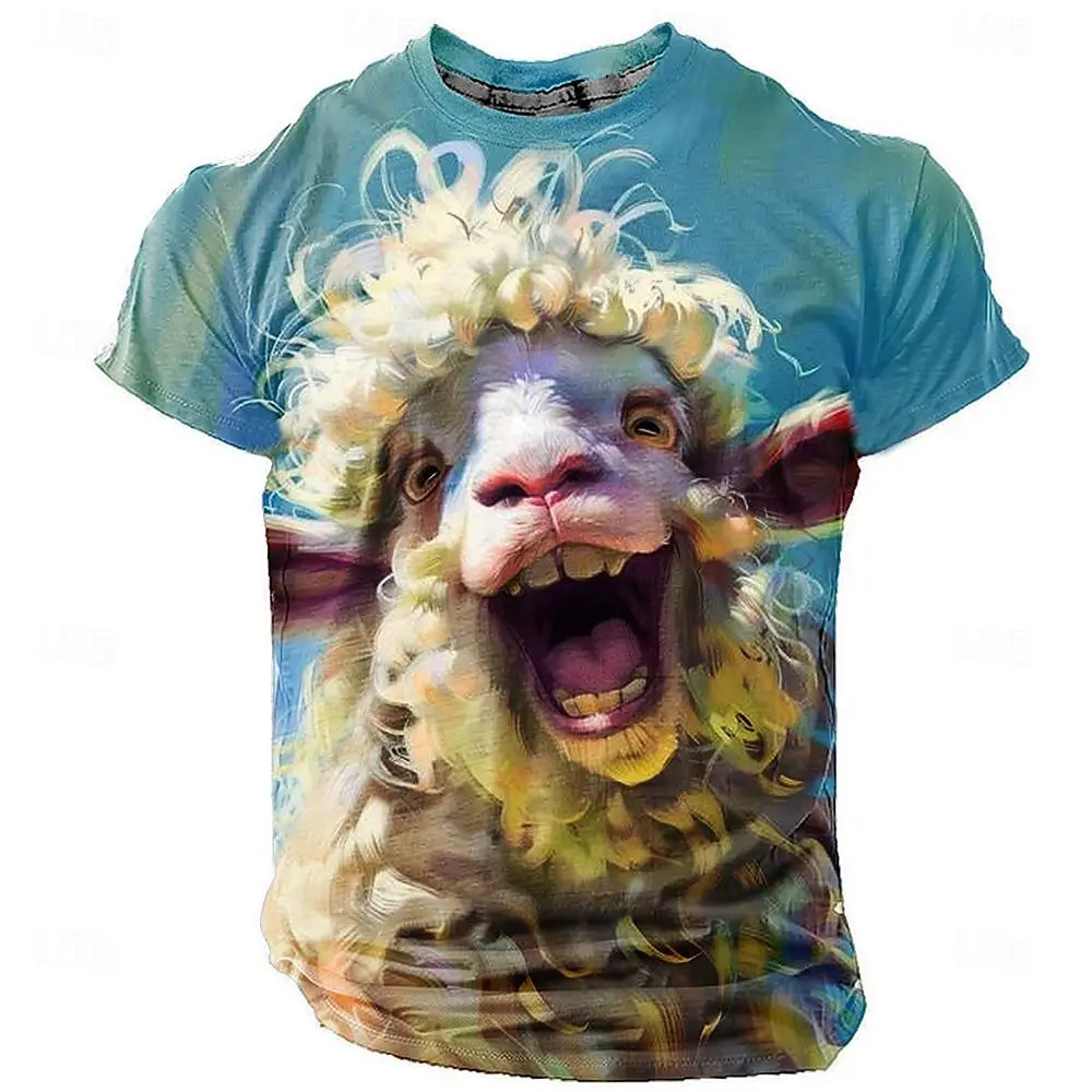 Men's short-sleeved T-shirt summer outdoor sports round neck top animal print pattern large size loose men's clothing t-shirt'
Men's short-sleeved T-shirt summer outdoor sports round neck top animal print pattern large size loose men's clothing t-shirt'