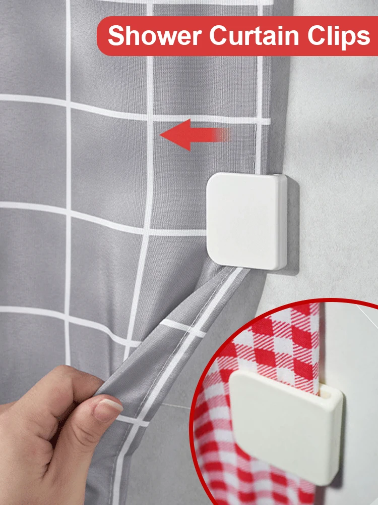 2/4/6Pcs Shower Curtain Clips Curtain Edge Retainers Curtain Holders Wind Fixed Hook Shower Curtain Clamp Bathroom Accessories
2/4/6Pcs Shower Curtain Clips Curtain Edge Retainers Curtain Holders Wind Fixed Hook Shower Curtain Clamp Bathroom Accessories