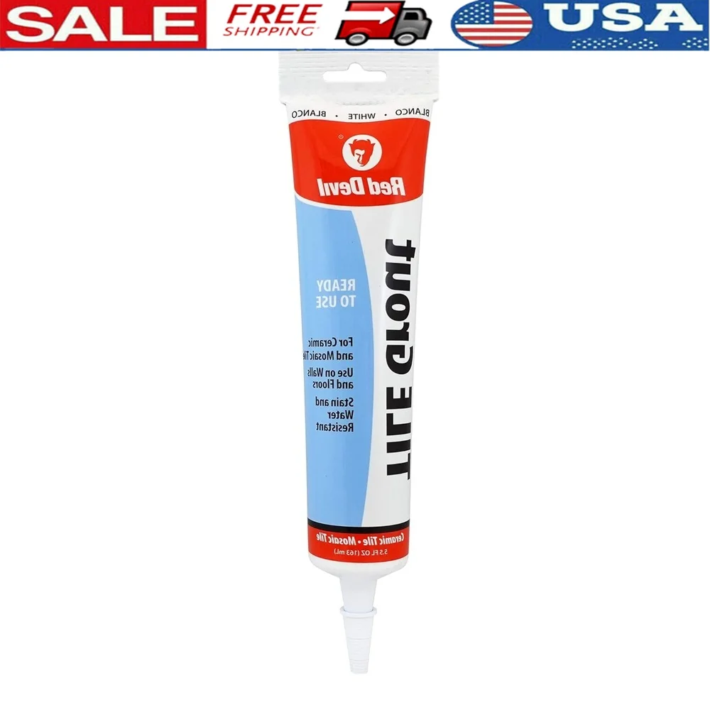 Pre-Mixed Tile Grout 12 Pack 5.5 oz Tube Excellent Adhesion Walls Floors Wood Ceramic Easy Cleanup
Pre-Mixed Tile Grout 12 Pack 5.5 oz Tube Excellent Adhesion Walls Floors Wood Ceramic Easy Cleanup