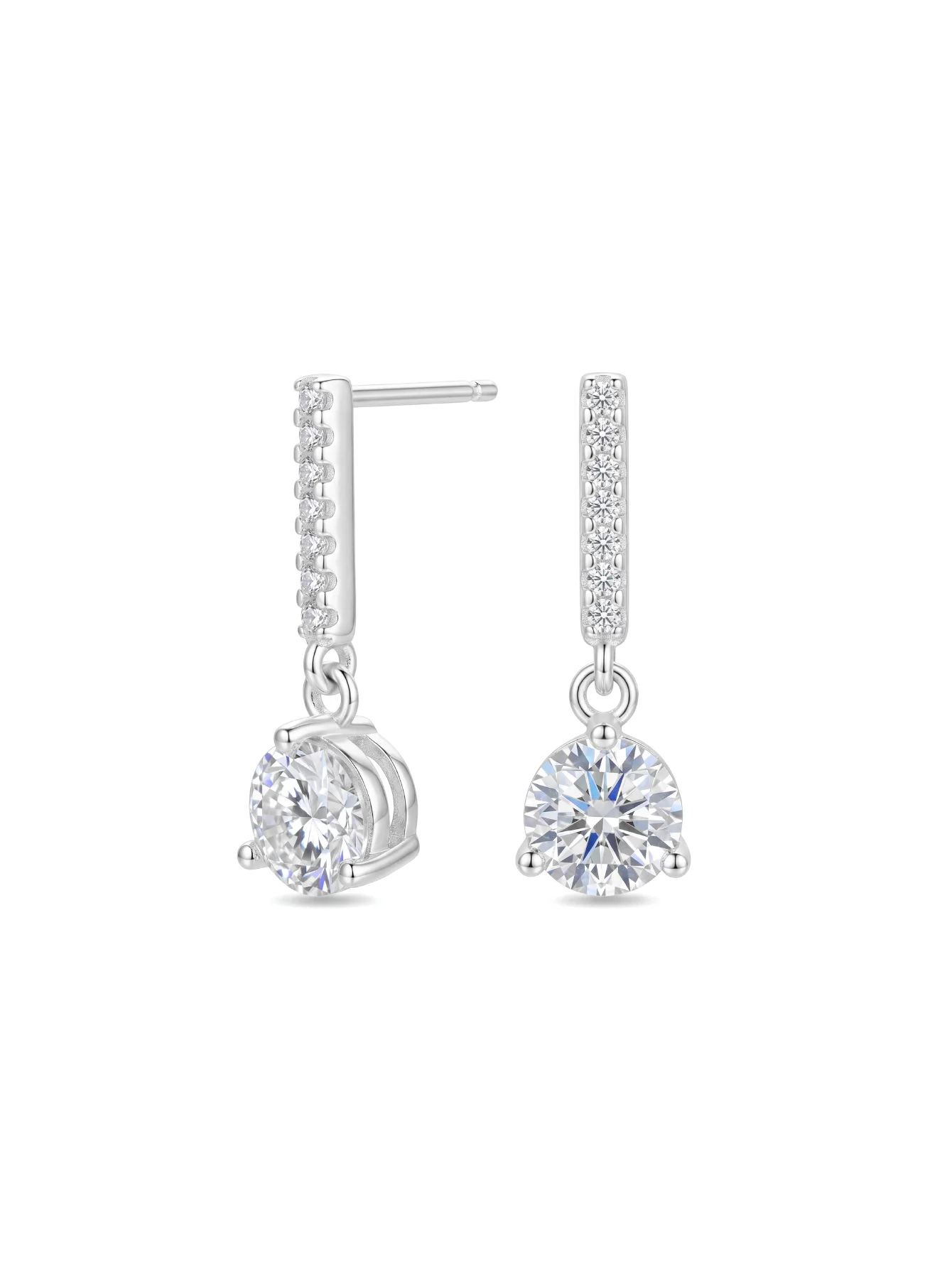 S925 Silver Three-Claw CZ Fully Paved Drop Earrings 1.5g French Retro Hypoallergenic Bride Wedding Gift Wife Girlfriend
S925 Silver Three-Claw CZ Fully Paved Drop Earrings 1.5g French Retro Hypoallergenic Bride Wedding Gift Wife Girlfriend