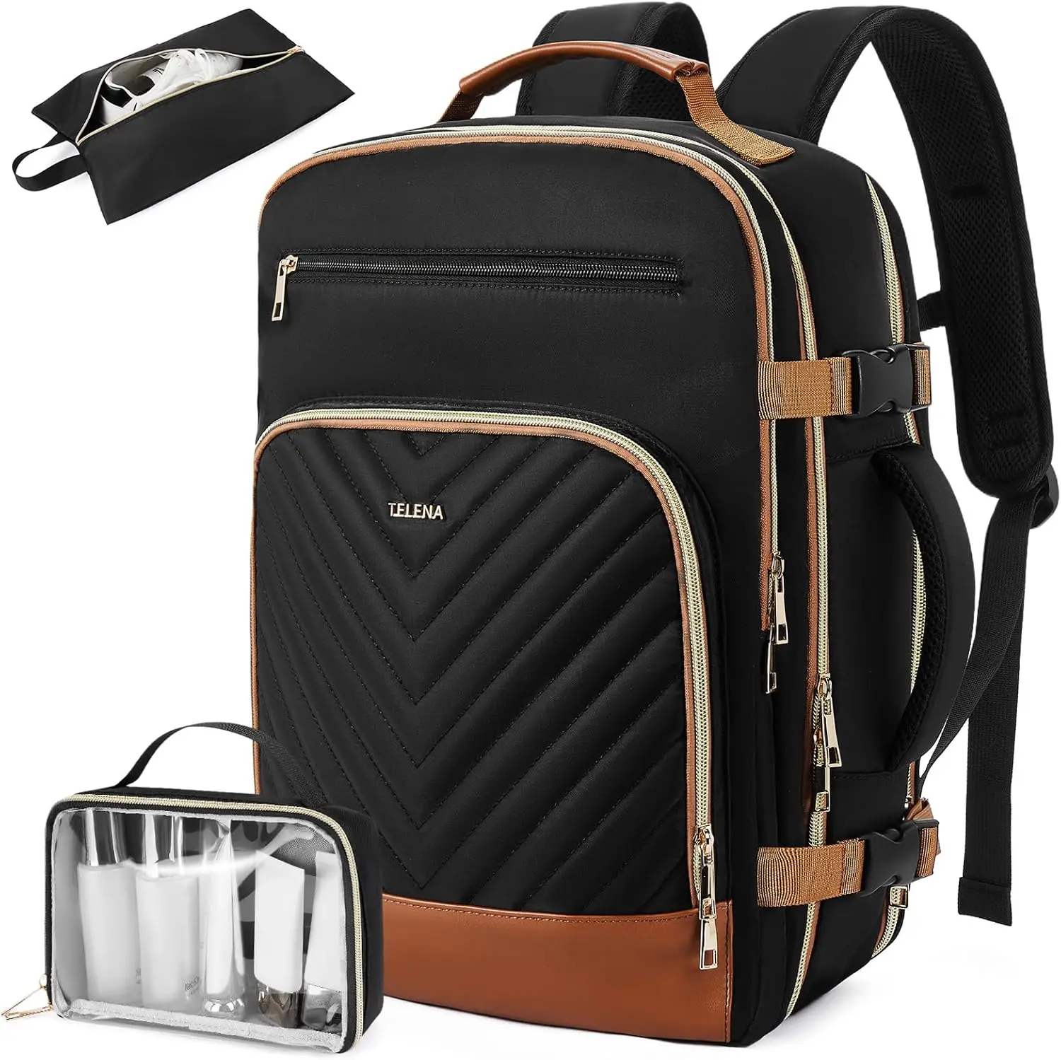 17.3 Inch Laptop Travel Backpack for Women, TSA Flight Approved Carry On Daypack with Multi-Pockets for Work, Travel, Business
17.3 Inch Laptop Travel Backpack for Women, TSA Flight Approved Carry On Daypack with Multi-Pockets for Work, Travel, Business