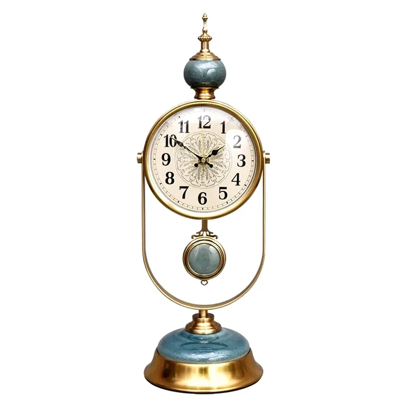 Luxury Ceramic Table Clock Metal Silent Living Room Vintage Table Watch Desk Clock American Retro Bedroom Home Decoration Gift
Luxury Ceramic Table Clock Metal Silent Living Room Vintage Table Watch Desk Clock American Retro Bedroom Home Decoration Gift