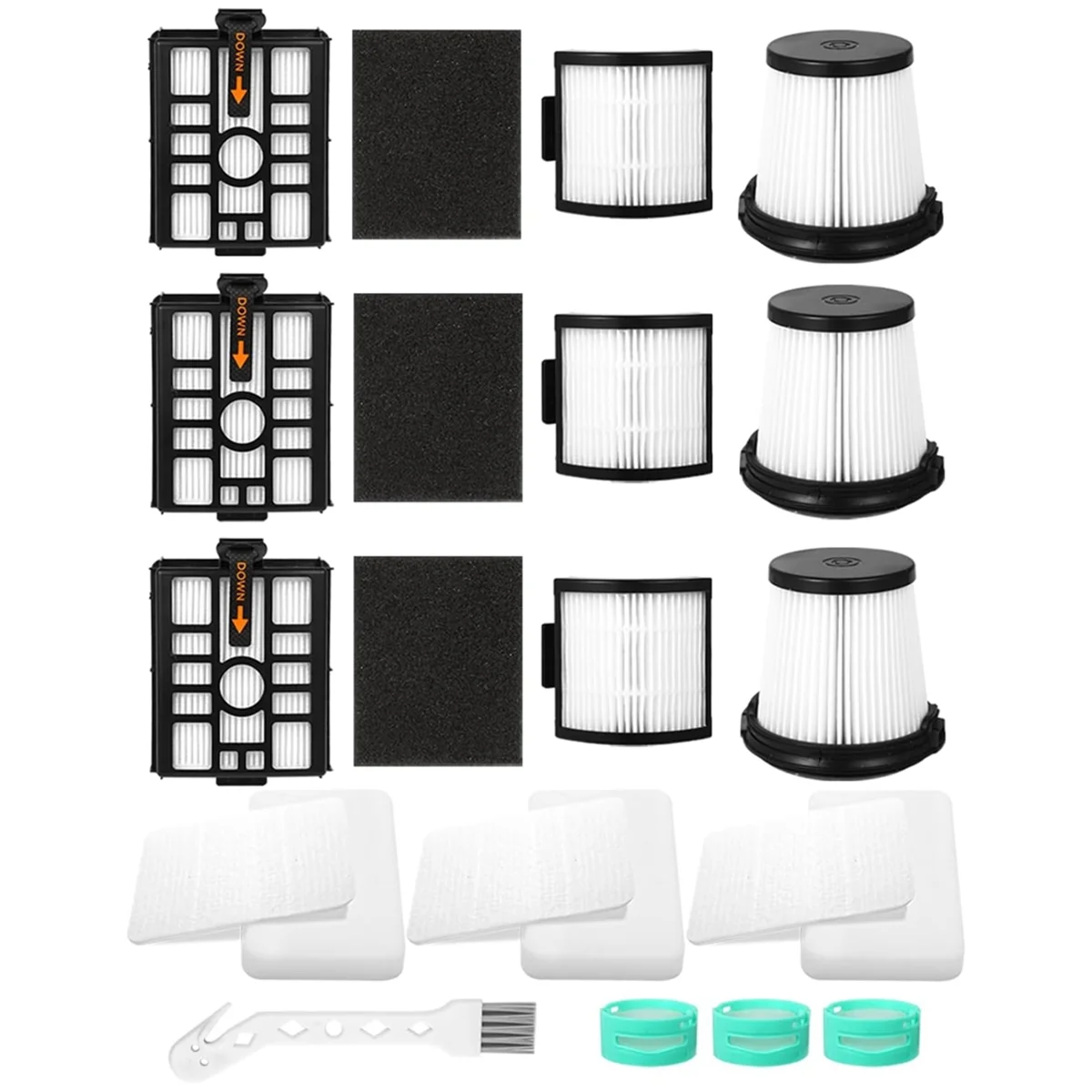 HEPA Filters Replacement Parts for Shark IW3511/ IW1111 Detect Pro Lightweight Cordless Stick Vacuum Cleaner
HEPA Filters Replacement Parts for Shark IW3511/ IW1111 Detect Pro Lightweight Cordless Stick Vacuum Cleaner