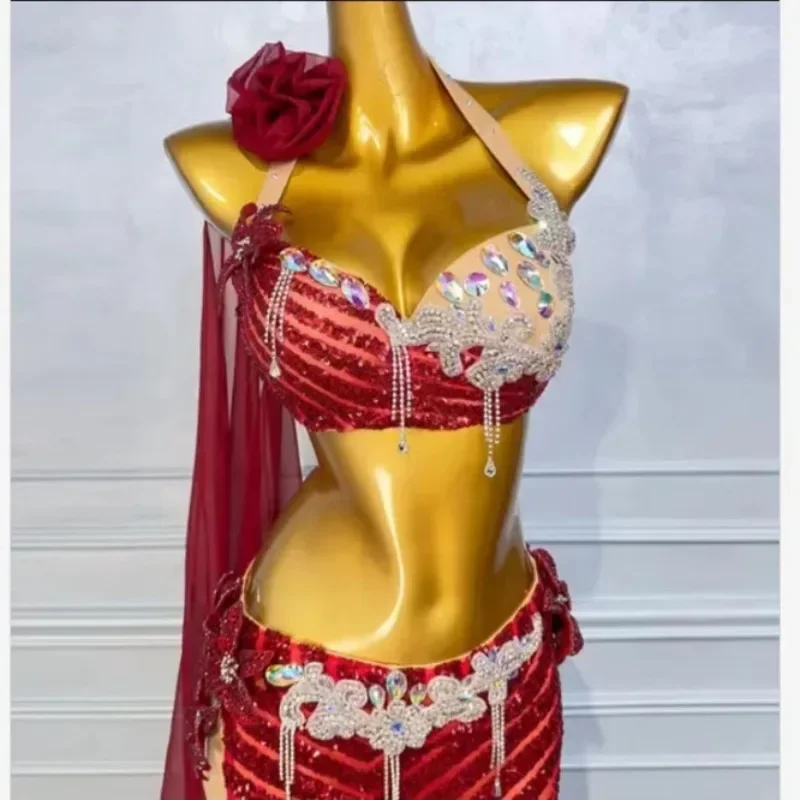Belly dance performance training costume for women 2024 new Oriental dance long skirt set wzy083
Belly dance performance training costume for women 2024 new Oriental dance long skirt set wzy083