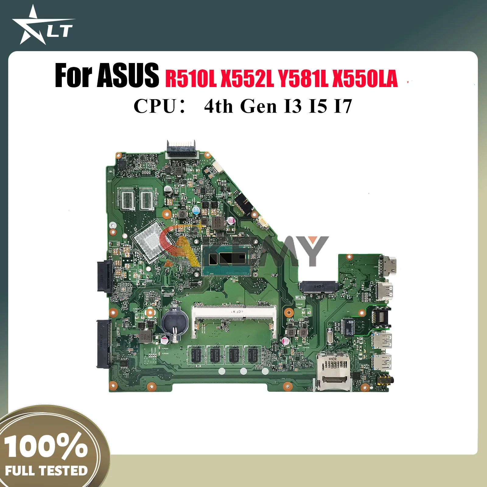 X550LA Материнская плата для ноутбука ASUS VivoBook X550LB X550L Y581L X550LN X552L X550LD X550LC R510L Материнская плата с процессором I3 I5 I7 stk
X550LA Материнская плата для ноутбука ASUS VivoBook X550LB X550L Y581L X550LN X552L X550LD X550LC R510L Материнская плата с процессором I3 I5 I7 stk
