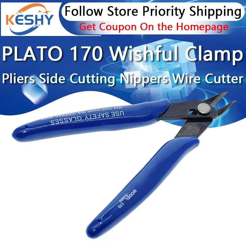 PLATO 170 Wishful Clamp DIY Electronic Diagonal Pliers Side Cutting Nippers Wire Cutter 3D Printer Parts U.S. US American
PLATO 170 Wishful Clamp DIY Electronic Diagonal Pliers Side Cutting Nippers Wire Cutter 3D Printer Parts U.S. US American