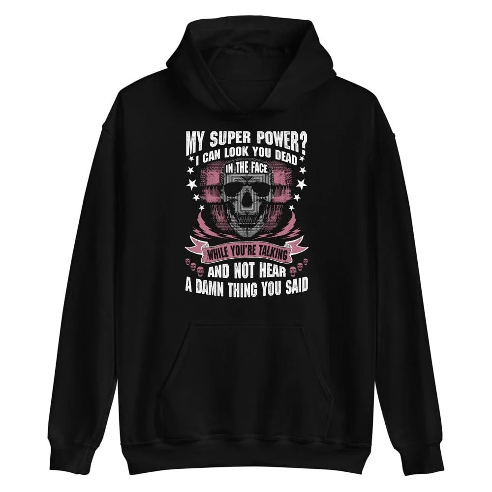 My Super Power Skull Print Hoodie Men's and Women's Long Sleeve Sweatshirt Pullover Y2k Tops Autumn Clothing Streetwear
My Super Power Skull Print Hoodie Men's and Women's Long Sleeve Sweatshirt Pullover Y2k Tops Autumn Clothing Streetwear