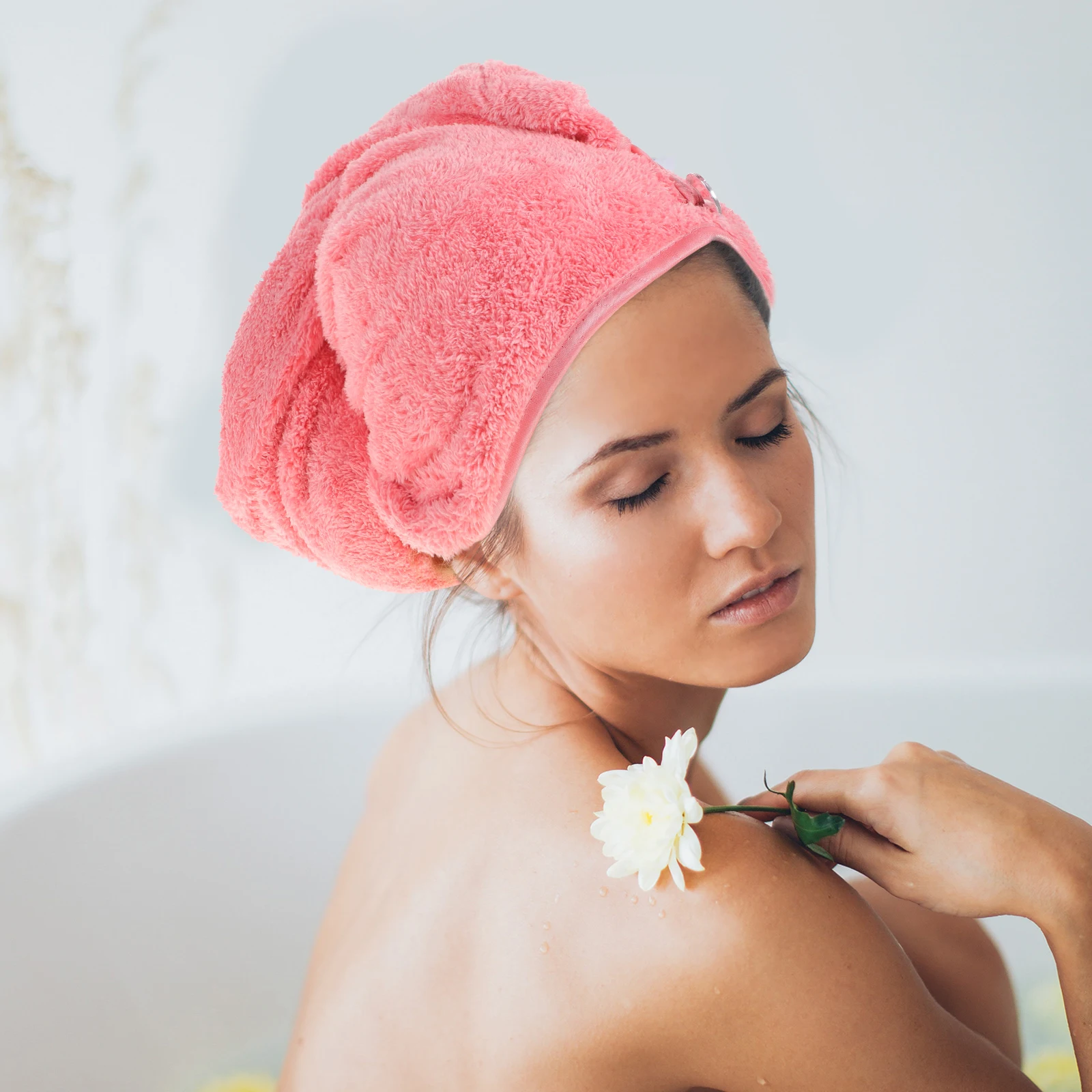 1Pcs Hair Drying Towel Thickened Microfiber Water Absorption Fast Dry Hair Wrap for Bath Hotel Sauna Use Shower Cap
1Pcs Hair Drying Towel Thickened Microfiber Water Absorption Fast Dry Hair Wrap for Bath Hotel Sauna Use Shower Cap