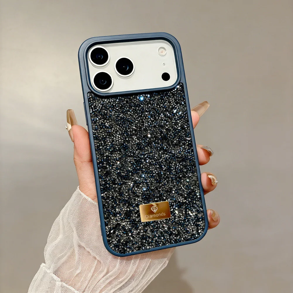 Luxury Bling Diamond Phone Case for iPhone 17 Pro Max 17 Pro Air 16 Pro 15 + 14 13 12 11 Glitter Trendy Style Protect Cover
Luxury Bling Diamond Phone Case for iPhone 17 Pro Max 17 Pro Air 16 Pro 15 + 14 13 12 11 Glitter Trendy Style Protect Cover