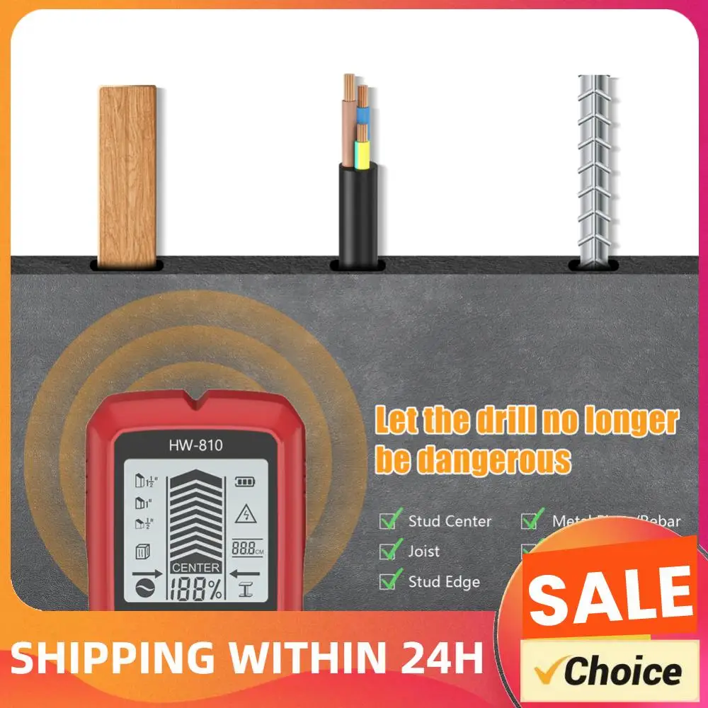 6 in 1 Smart Stud Finder Wall Scanner High Accuracy Electric Wall Scanner Sensor for AC Wire Metal Studs Wood Joist Pipe
6 in 1 Smart Stud Finder Wall Scanner High Accuracy Electric Wall Scanner Sensor for AC Wire Metal Studs Wood Joist Pipe