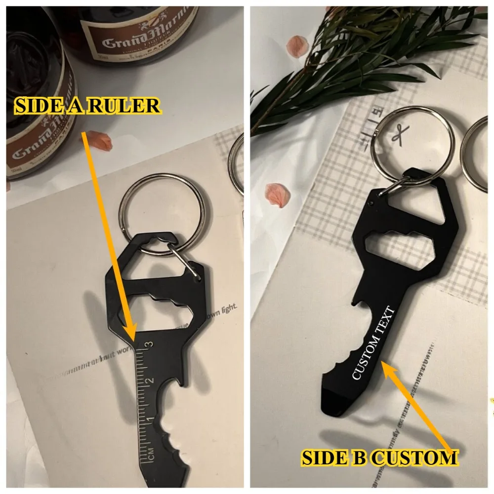 Customizable Multi Function Card Tool Keychain Bottle Opener Hex Screwdriver Portable Ruler Pendant EDC Gear For Daily Use Gift
Customizable Multi Function Card Tool Keychain Bottle Opener Hex Screwdriver Portable Ruler Pendant EDC Gear For Daily Use Gift