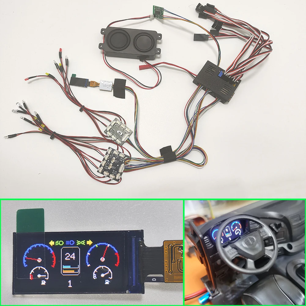 Display sound light system For 1/14 RC Truck Tamiya Scania MAN VOLVO ACTROS
Display sound light system For 1/14 RC Truck Tamiya Scania MAN VOLVO ACTROS