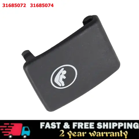 Rear Child Seat Isofix Mount Cap Cover 31685072 31685074 For Volvo V60 XC40 XC60 S90 Rear Seat Hook ISOFIX Cover Child Restraint