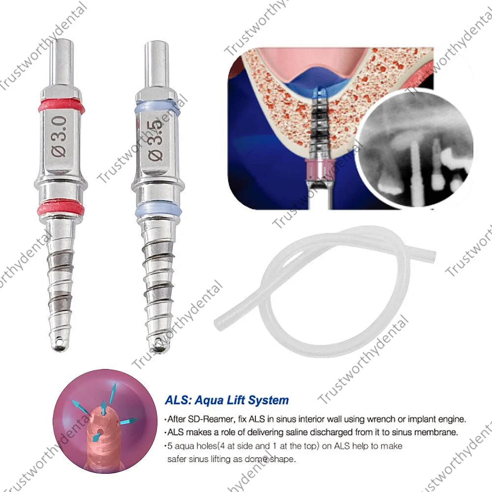Dental Water Rising Drills Crestal Lateral Approach 5 Holes Hydraulic Membrane Lifter Sinus Lift WRS Dome Drill
Dental Water Rising Drills Crestal Lateral Approach 5 Holes Hydraulic Membrane Lifter Sinus Lift WRS Dome Drill