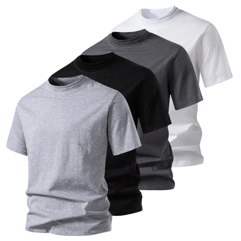 Summer Men's Double Layer Half Collar Loose Short SleeveTSolid Color Casual T-Shirt
Summer Men's Double Layer Half Collar Loose Short SleeveTSolid Color Casual T-Shirt