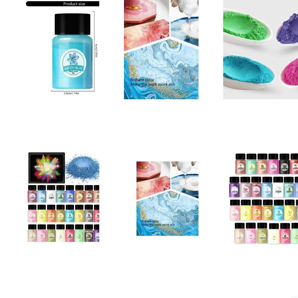 Набор из 30 красочных пигментов из смолы, перламутровый порошок, набор для изготовления ювелирных изделий из эпоксидной смолы
Набор из 30 красочных пигментов из смолы, перламутровый порошок, набор для изготовления ювелирных изделий из эпоксидной смолы