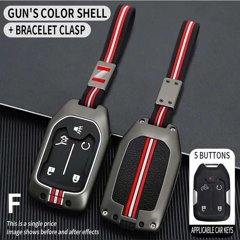 Metal Car Key Cover Fob Case Shell for Chevrolet Tahoe Silverado Suburban Tahoe GMC Sierra Acadia Terrain YUKON 2017 2018 2019
Metal Car Key Cover Fob Case Shell for Chevrolet Tahoe Silverado Suburban Tahoe GMC Sierra Acadia Terrain YUKON 2017 2018 2019