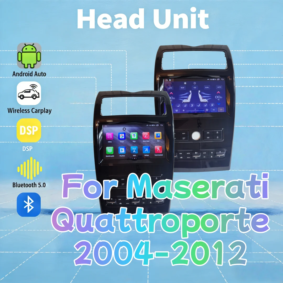 4G Car Android 13 Radio GPS Navigation Touch Screen For Maserati Quattroporte 2004-2012 Wireless CarPlay Multimedia Video Player
4G Car Android 13 Radio GPS Navigation Touch Screen For Maserati Quattroporte 2004-2012 Wireless CarPlay Multimedia Video Player