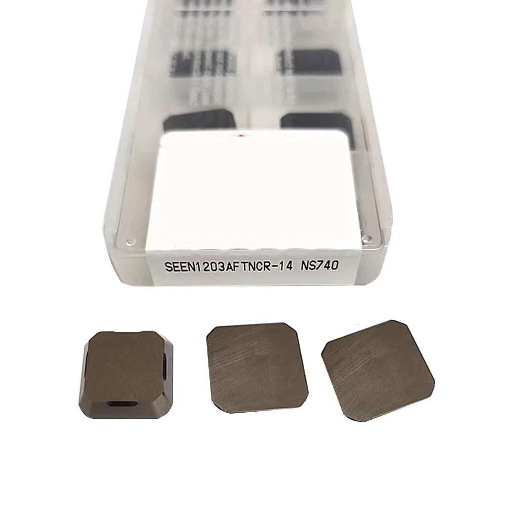 10pcs (1 box) SEEN1203AFTNCR-14 NS740 metal ceramic four aspect milling insert CNC lathe tools High wear resistance fast cutting
10pcs (1 box) SEEN1203AFTNCR-14 NS740 metal ceramic four aspect milling insert CNC lathe tools High wear resistance fast cutting