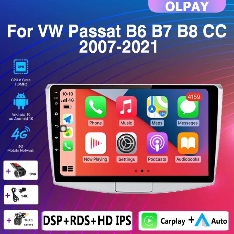 2DIN Android 10.0 4+64G Carplay Car Radio Multimedia Player GPS Navigation For VW Volkswagen Passat B7 B6 CC 2010-2015
2DIN Android 10.0 4+64G Carplay Car Radio Multimedia Player GPS Navigation For VW Volkswagen Passat B7 B6 CC 2010-2015
