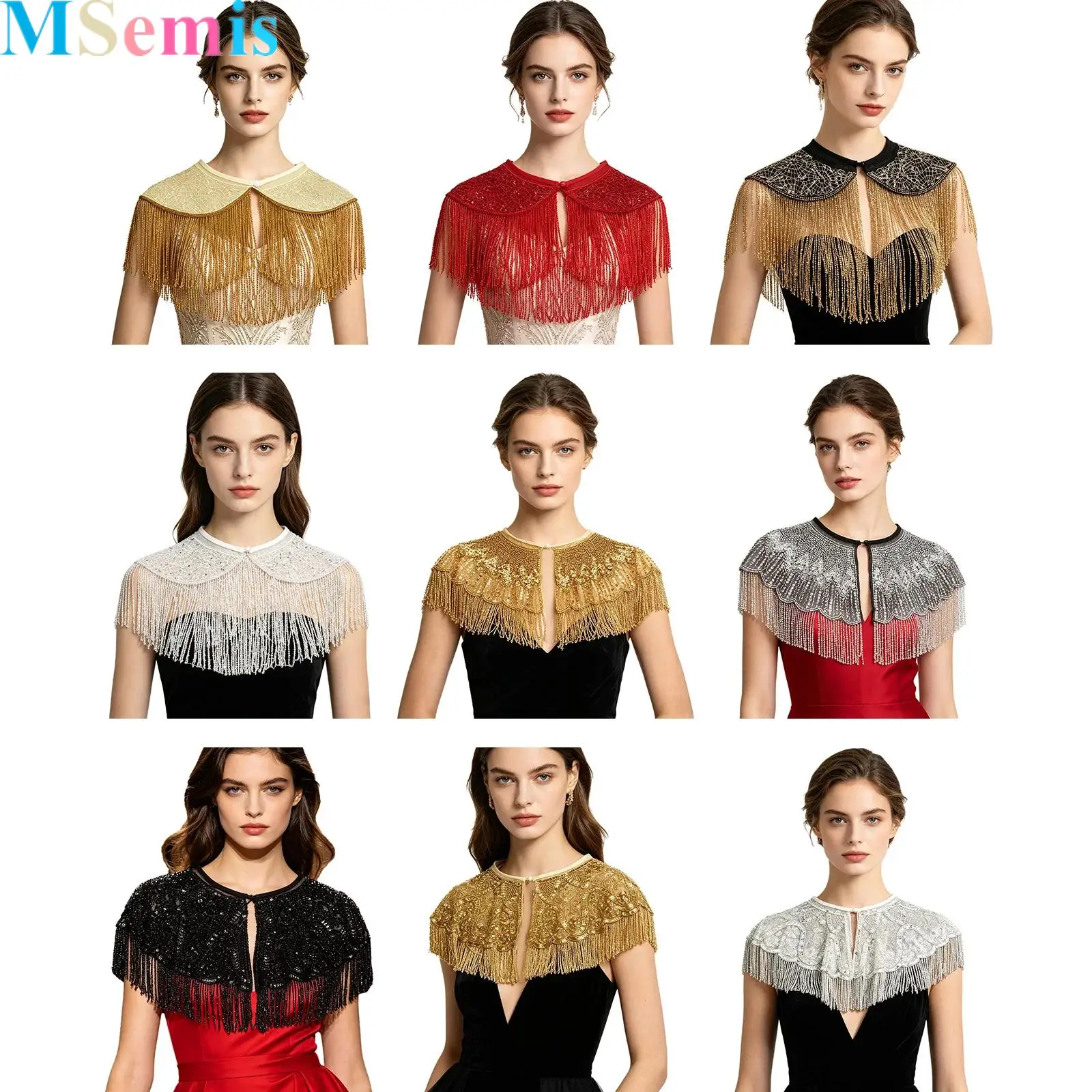 Women 1920s Shawl Wraps Sequin Beaded Flapper Evening Shawls Elegant Short Cloak Cover Up Wraps Shrug for Formal Evening Dresses
Women 1920s Shawl Wraps Sequin Beaded Flapper Evening Shawls Elegant Short Cloak Cover Up Wraps Shrug for Formal Evening Dresses