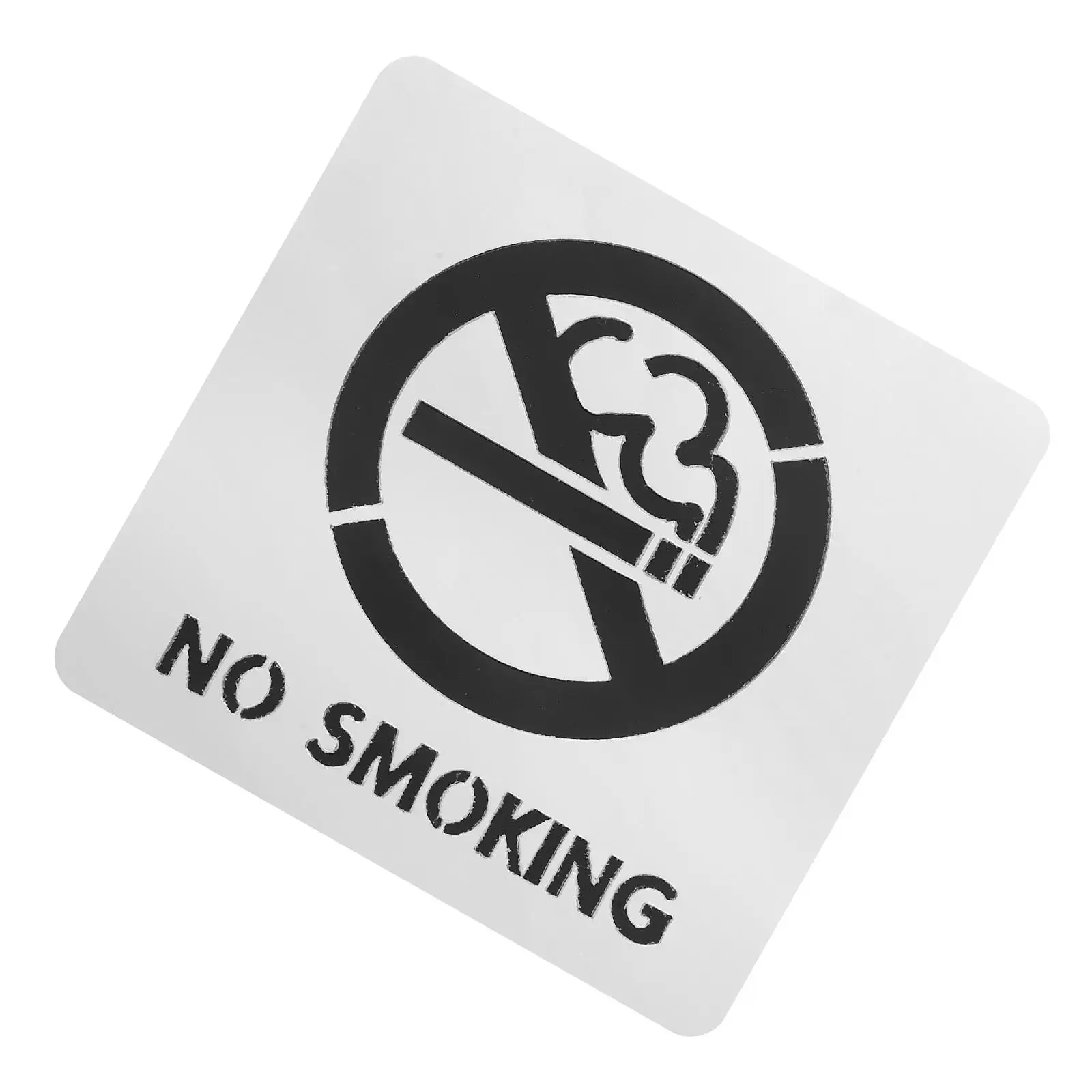 No Smoking Sign Sticker for Office Bathroom Silver Table Signs Waterproof Premises Labels High Adhesion Elegant Design
No Smoking Sign Sticker for Office Bathroom Silver Table Signs Waterproof Premises Labels High Adhesion Elegant Design