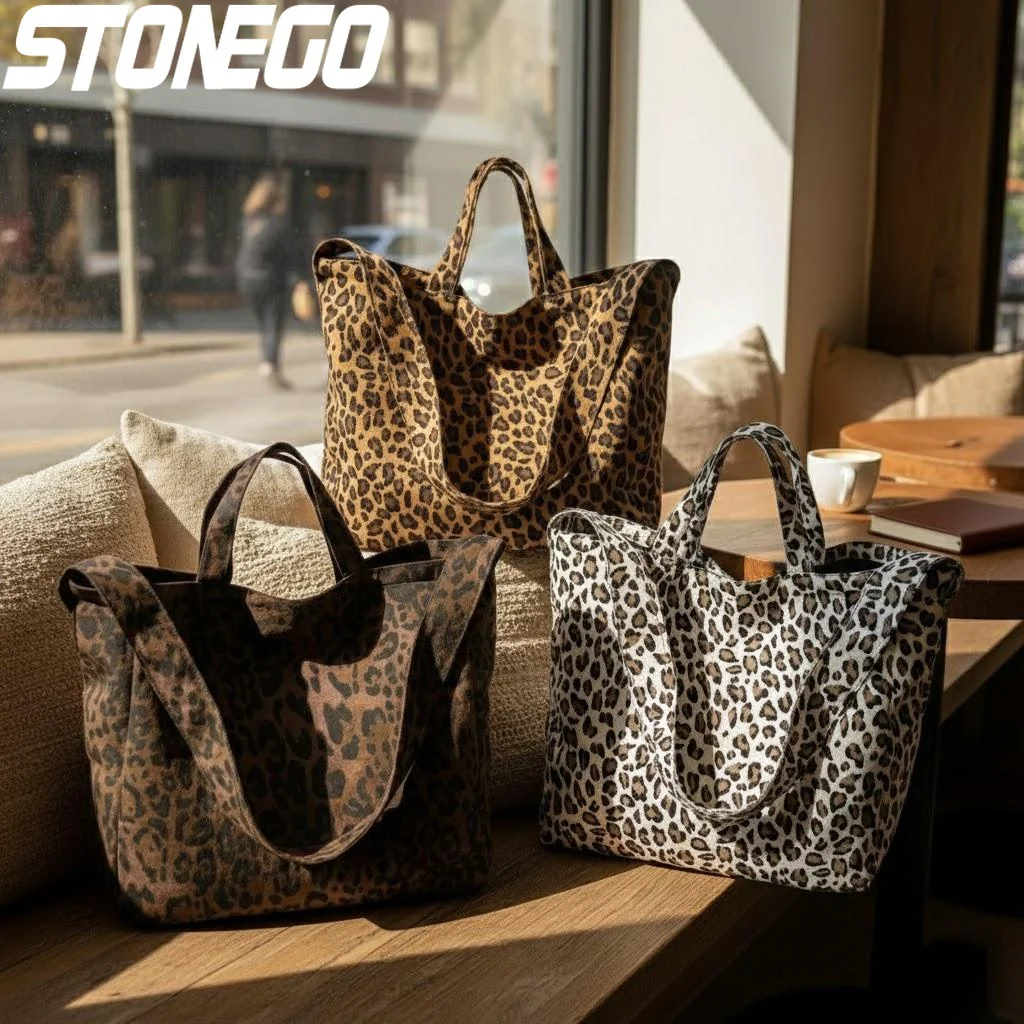 Leopard Print Canvas Tote Bag Women Large Capacity Fashion Shoulder Crossbody Handbag Casual Shopping Purse
Leopard Print Canvas Tote Bag Women Large Capacity Fashion Shoulder Crossbody Handbag Casual Shopping Purse