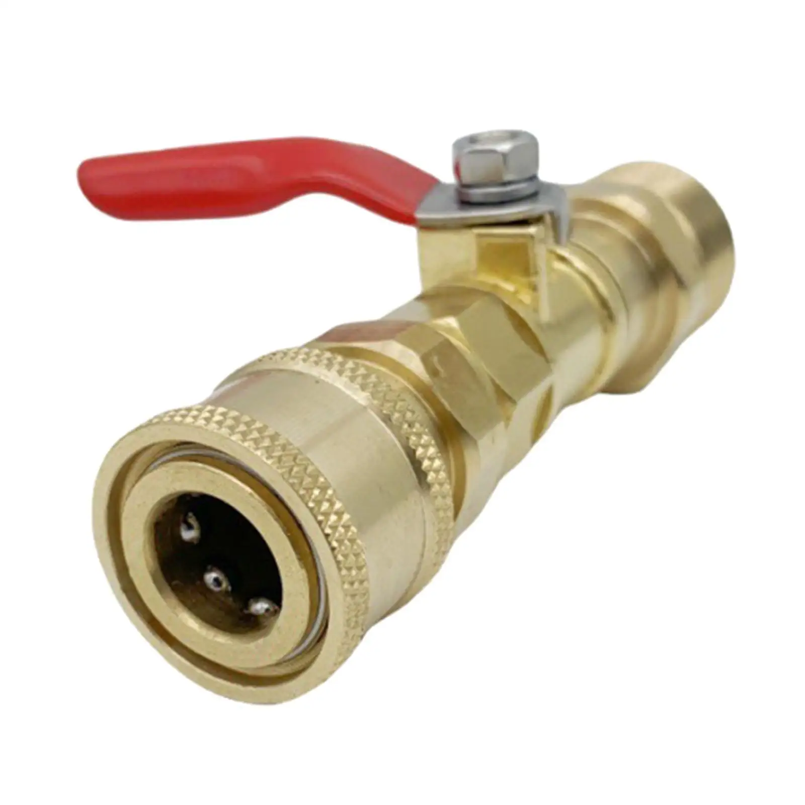 High Pressure Washer Ball Valve Adapter Compact Metal Quick Connector for Power Washer Hose Water Switch
High Pressure Washer Ball Valve Adapter Compact Metal Quick Connector for Power Washer Hose Water Switch