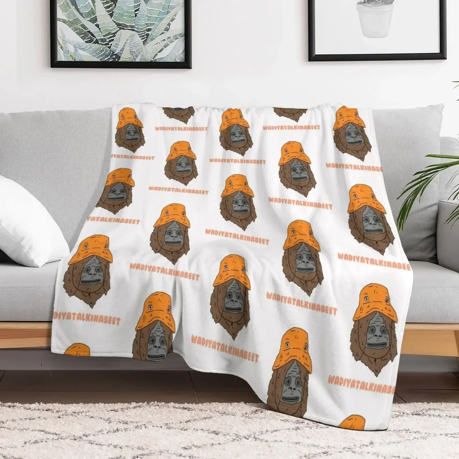 Sassy the sasquatch, wadiyatalkingabeet Throw Blanket Hairys blankets and throws Blankets
Sassy the sasquatch, wadiyatalkingabeet Throw Blanket Hairys blankets and throws Blankets