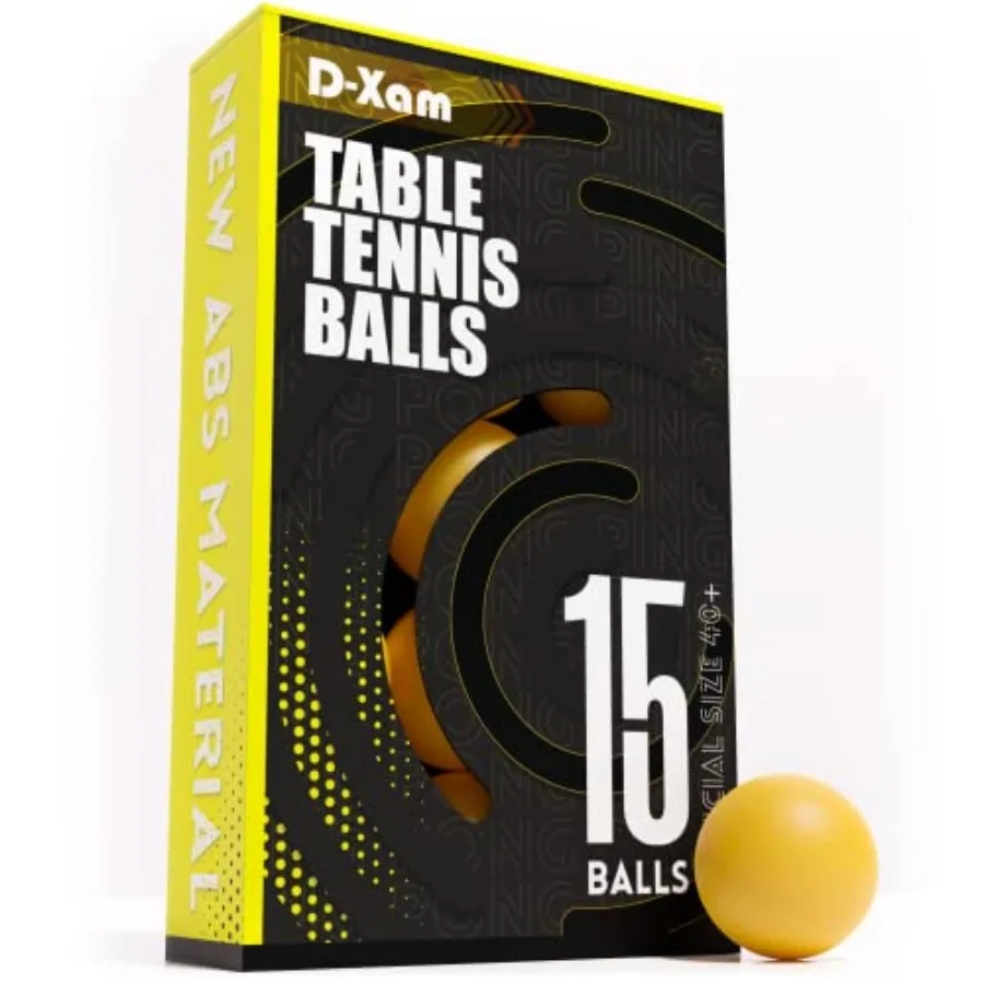Ping Pong Balls or ABS 1 Star Official Size High Bounce Professional 50, Table Tennis Ball for Training and Practice - Durable
Ping Pong Balls or ABS 1 Star Official Size High Bounce Professional 50, Table Tennis Ball for Training and Practice - Durable