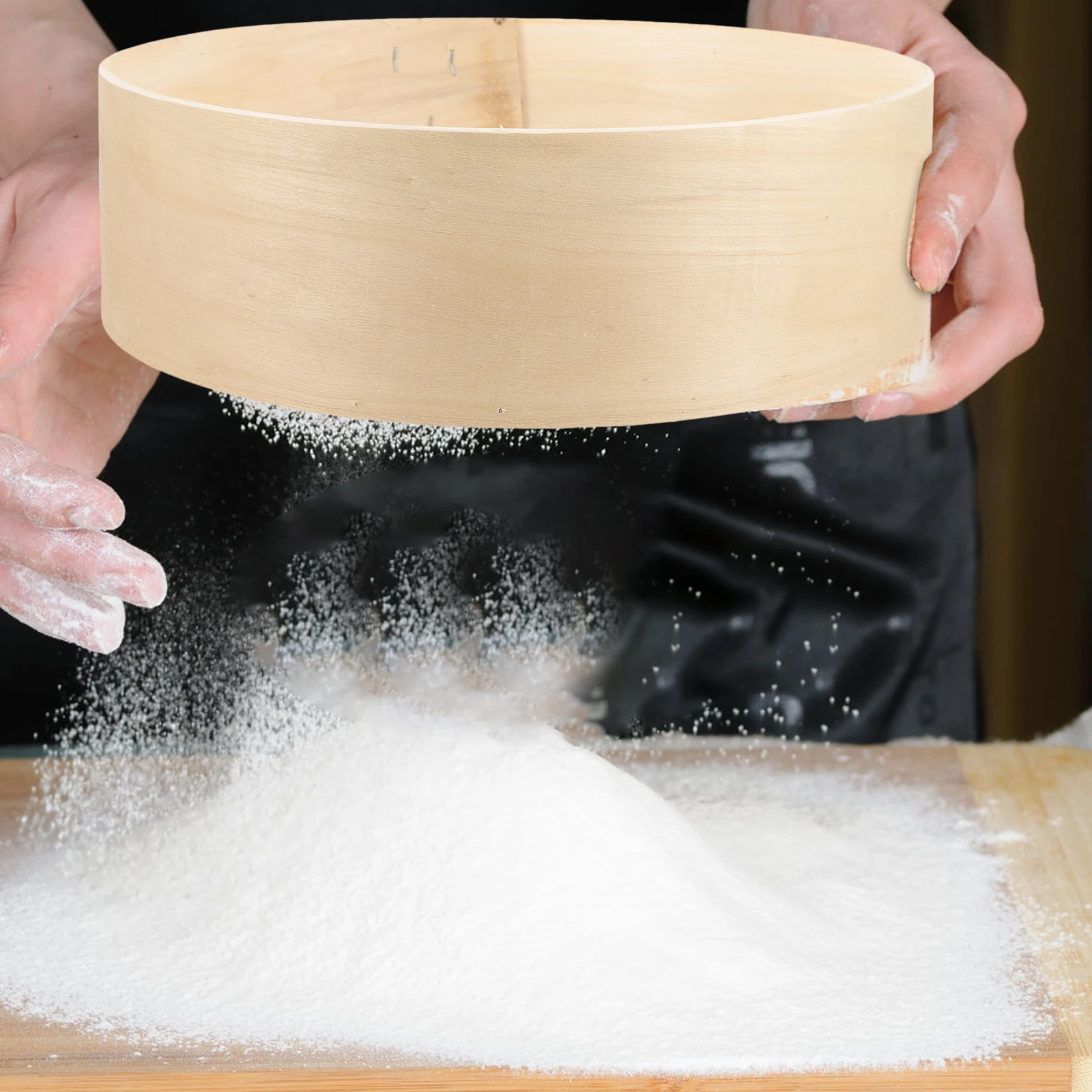 Flour Sieve 80 Mesh Wooden Sifter Kitchen Baking Tool Powder Sugar Matcha Strainer Portable Household Screen Gardening
Flour Sieve 80 Mesh Wooden Sifter Kitchen Baking Tool Powder Sugar Matcha Strainer Portable Household Screen Gardening