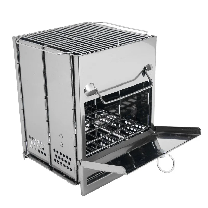 Outdoor Portable Folding Stainless Steel Mini Wood Stove Charcoal Barbecue Grill for Camping Hiking Travel Picnic
Outdoor Portable Folding Stainless Steel Mini Wood Stove Charcoal Barbecue Grill for Camping Hiking Travel Picnic