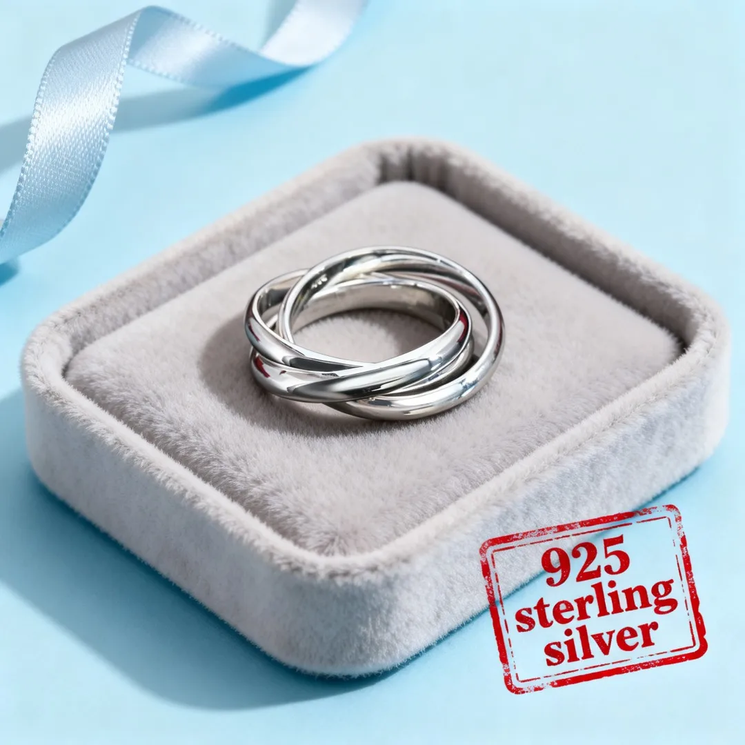 Hot Sale Charm 925 Sterling Silver Three Circle Rings for Women Size 5/6/7/8/9/10 Fashion Party Wedding Jewelry Gifts
Hot Sale Charm 925 Sterling Silver Three Circle Rings for Women Size 5/6/7/8/9/10 Fashion Party Wedding Jewelry Gifts