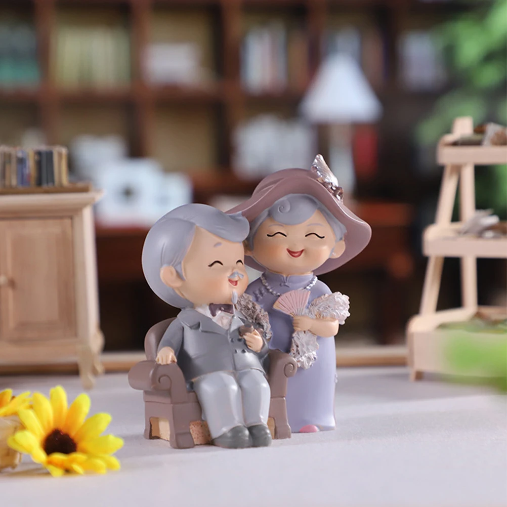1 Set Resin Elderly Couple Sculpture Miniature Figurine Grandfather Grandmother Figurine
1 Set Resin Elderly Couple Sculpture Miniature Figurine Grandfather Grandmother Figurine