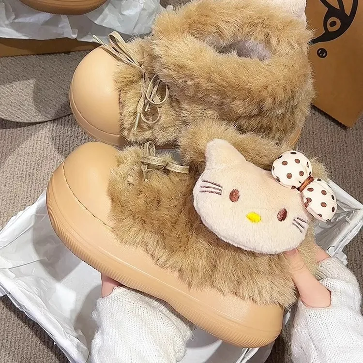 Cute Kitty Bow Pure Color Warm Cotton Snow Boots Women's Winter New High Aesthetic Value Versatile Fleece Lined Snow Boots
Cute Kitty Bow Pure Color Warm Cotton Snow Boots Women's Winter New High Aesthetic Value Versatile Fleece Lined Snow Boots