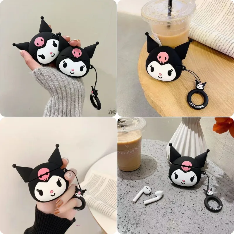 Sanrio Kuromi Black Shockproof Protective Earphone Silicone Cover For Airpods 1/2/3 Case/Airpods Pro 2 Case For Kids Gilrs
Sanrio Kuromi Black Shockproof Protective Earphone Silicone Cover For Airpods 1/2/3 Case/Airpods Pro 2 Case For Kids Gilrs