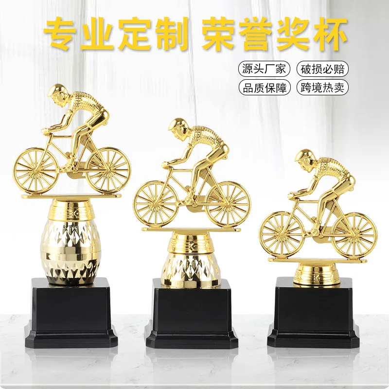 Balance bike bike race trophy customized children adult cycling race golden statuette Metal plastic trophy customized
Balance bike bike race trophy customized children adult cycling race golden statuette Metal plastic trophy customized