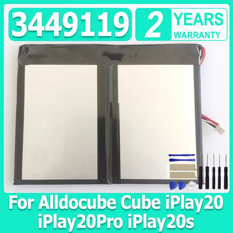 Brand-New 3.8V 9000mAh 3449119-1S2P Tablet PC Battery For Alldocube Cube iPlay 20 iPlay20 Pro Accumulator with 5-Wire Plug
Brand-New 3.8V 9000mAh 3449119-1S2P Tablet PC Battery For Alldocube Cube iPlay 20 iPlay20 Pro Accumulator with 5-Wire Plug