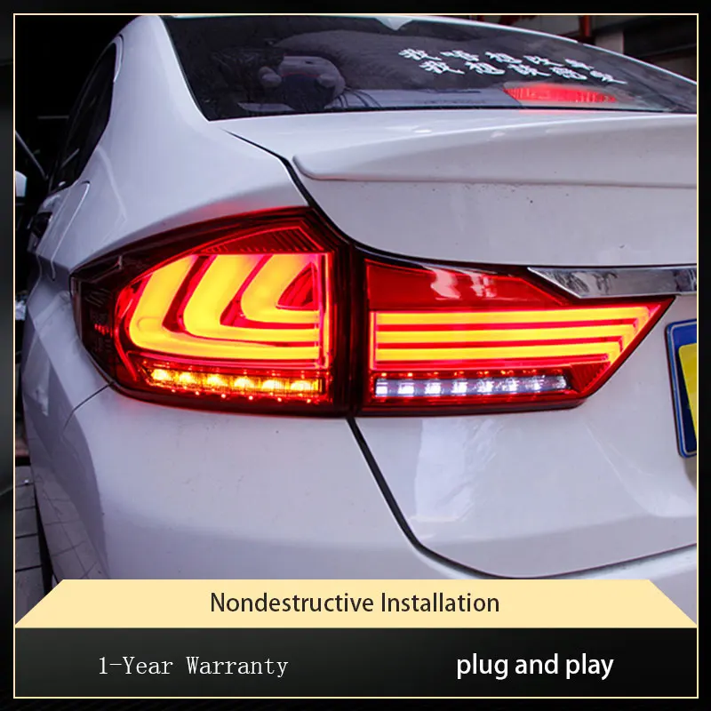 Задние фонари для Honda City 2015-2019, Модернизированная Светодиодная лампа DRL 2019, новейшая модернизированная конструкция, сигнал поворота, задняя лампа, автомобильные аксессуары
Задние фонари для Honda City 2015-2019, Модернизированная Светодиодная лампа DRL 2019, новейшая модернизированная конструкция, сигнал поворота, задняя лампа, автомобильные аксессуары