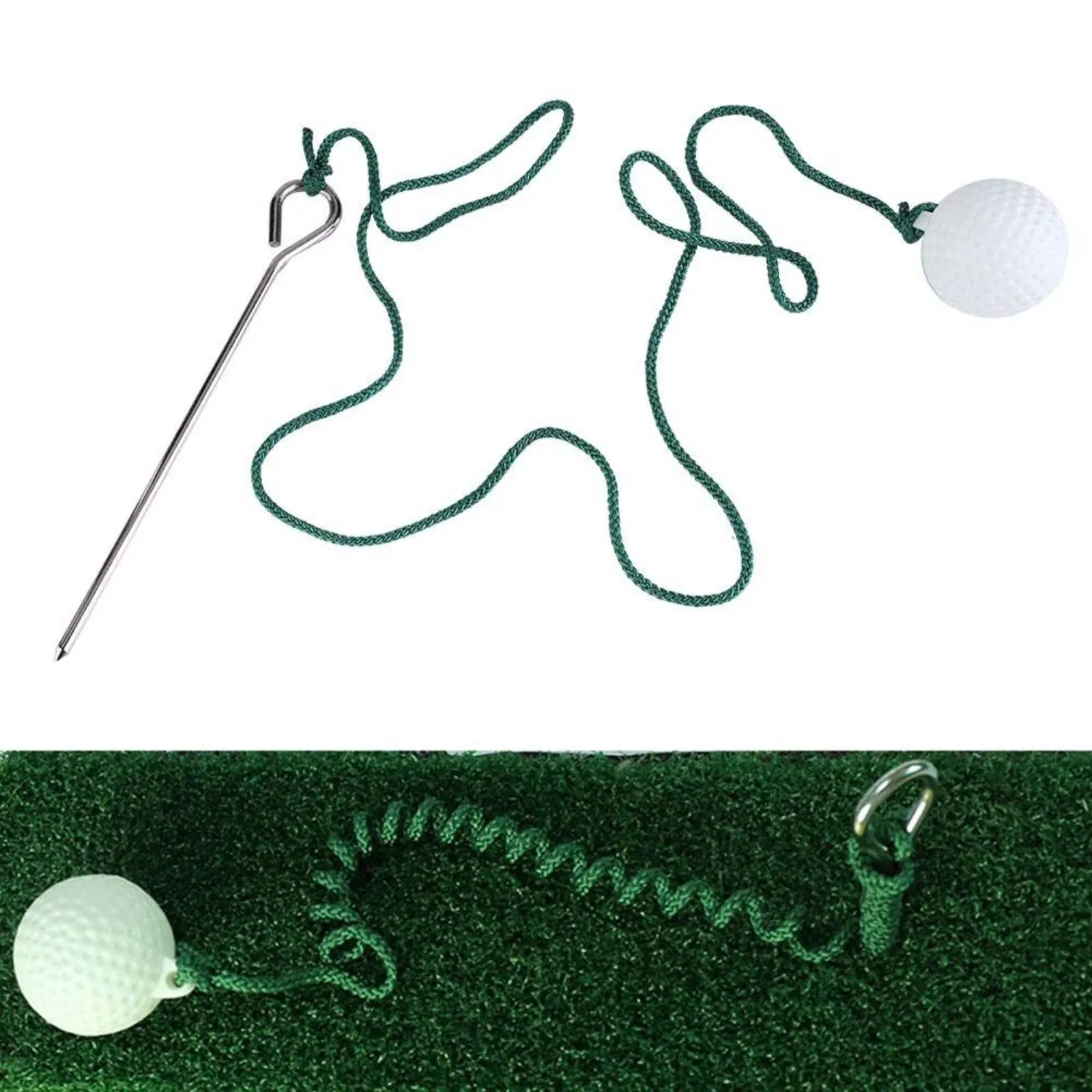 Tethered Putting Practice Sphere Portable Putting Swing Rope Instructor Sports Training Aid Simple and Practical for Golfers
Tethered Putting Practice Sphere Portable Putting Swing Rope Instructor Sports Training Aid Simple and Practical for Golfers