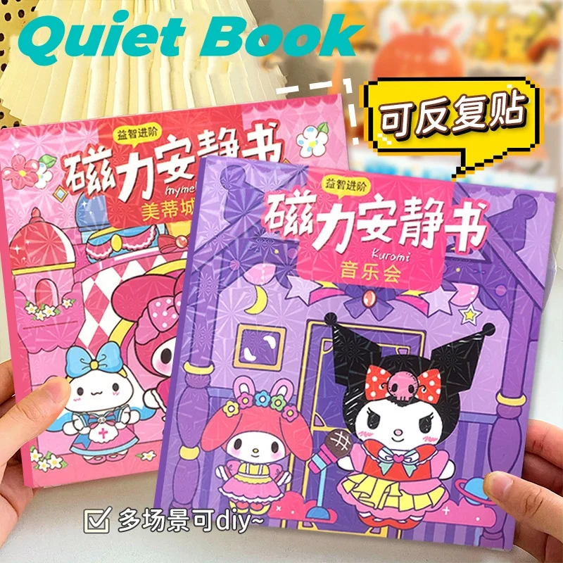 sanrio quiet book cartoon girl kuromi diy hello kitty my melody magnetic quiet book children's handmade cute puzzle toys
sanrio quiet book cartoon girl kuromi diy hello kitty my melody magnetic quiet book children's handmade cute puzzle toys
