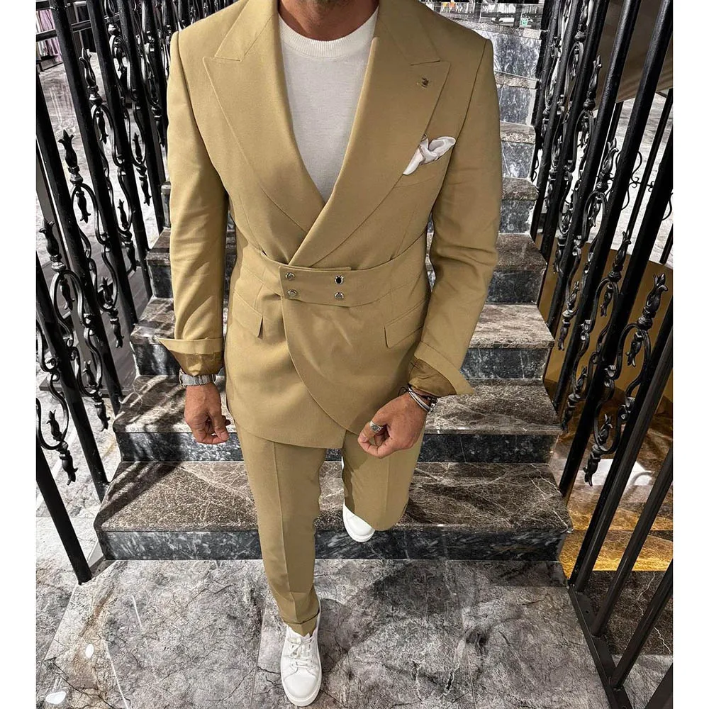 High Quality Male Clothing Men Suits Elegant Peak Lapel 2 Piece Jacket Pants Outfits Custom Made Prom Male Clothing Men Suits
High Quality Male Clothing Men Suits Elegant Peak Lapel 2 Piece Jacket Pants Outfits Custom Made Prom Male Clothing Men Suits