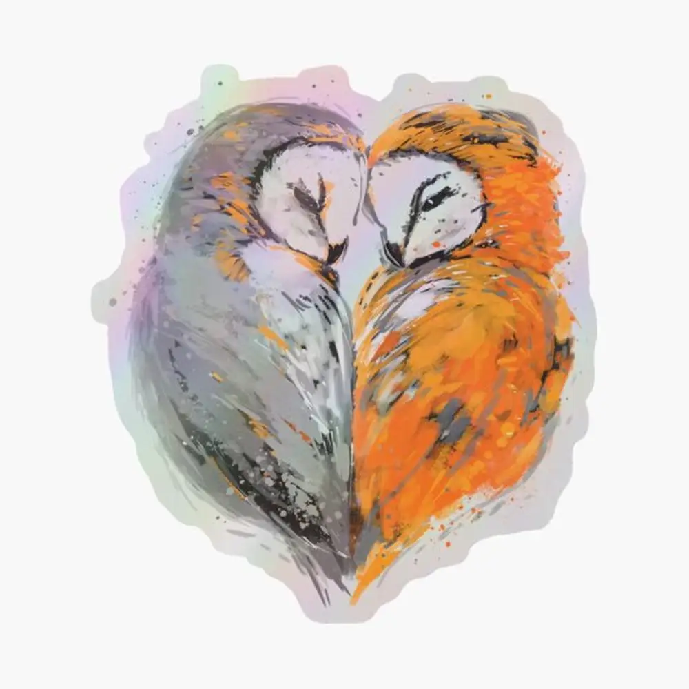 Owls in love Holographic Sticker for Laptop Decor Bedroom Car Cute Cartoon Art Fashionable Public Suitcase
Owls in love Holographic Sticker for Laptop Decor Bedroom Car Cute Cartoon Art Fashionable Public Suitcase