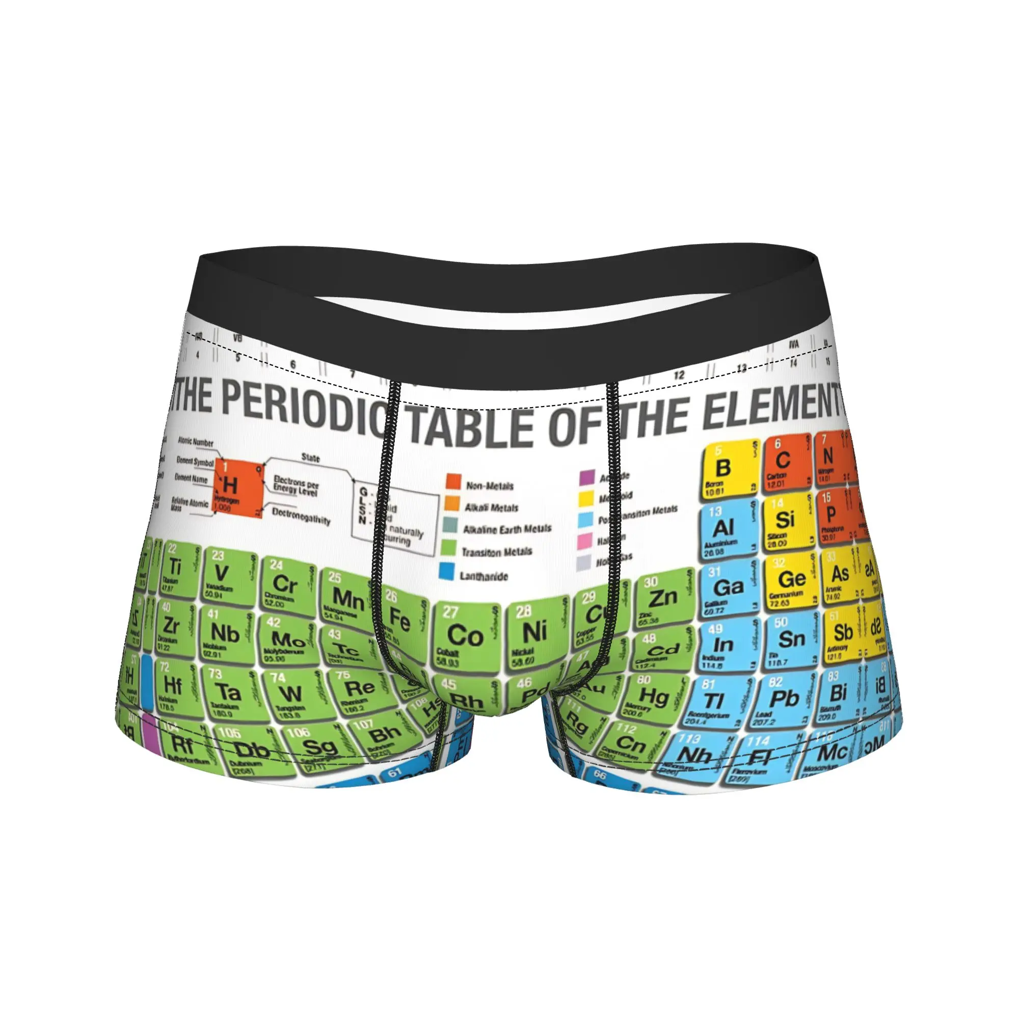Unique Periodic Table Of The Elements Underwear Men Underpants Design Comfortable Boxershorts Quality Boxer Brief Large Size
Unique Periodic Table Of The Elements Underwear Men Underpants Design Comfortable Boxershorts Quality Boxer Brief Large Size